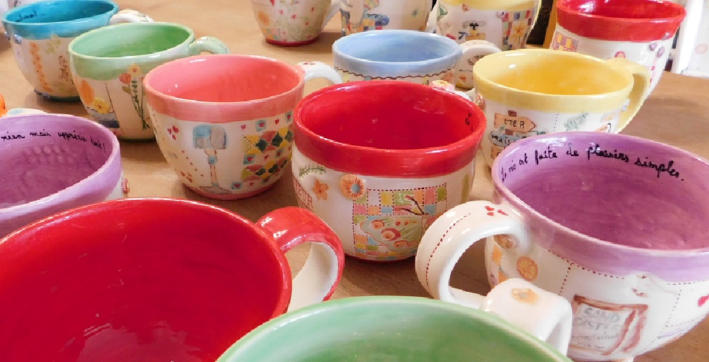 mug patchwork faïence céramique artisanale