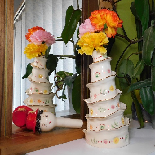 vase or faïence céramique artisanale Franche-Comté