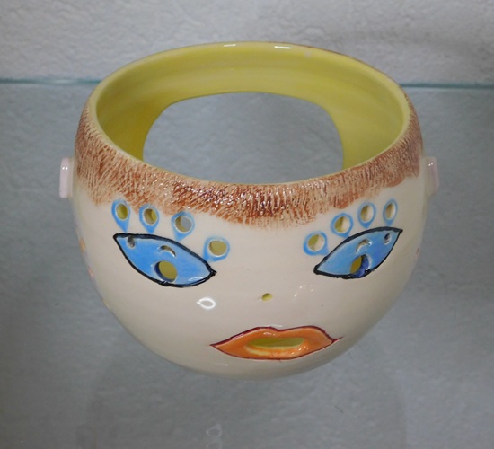 Pot 3 en 1 en faïence, poterie bellecomtelle création artisanale de Haute-Saône