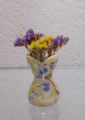 Mini vase en faïence émaillé création bellecomtelle poterie artisanale