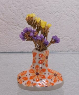 Mini vase en faïence émaillé création bellecomtelle poterie artisanale