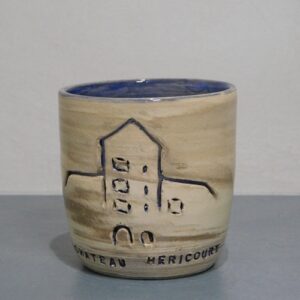 Photophore en céramique, local et emblématique de Franche-Comté. Poterie bellecomtelle création artisanale de Haute-Saône