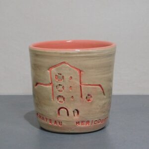 Photophore en céramique, local et emblématique de Franche-Comté. Poterie bellecomtelle création artisanale de Haute-Saône