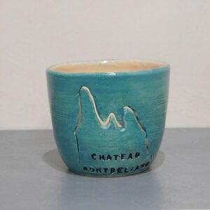 Photophore en céramique, local et emblématique de Franche-Comté. Poterie bellecomtelle création artisanale de Haute-Saône