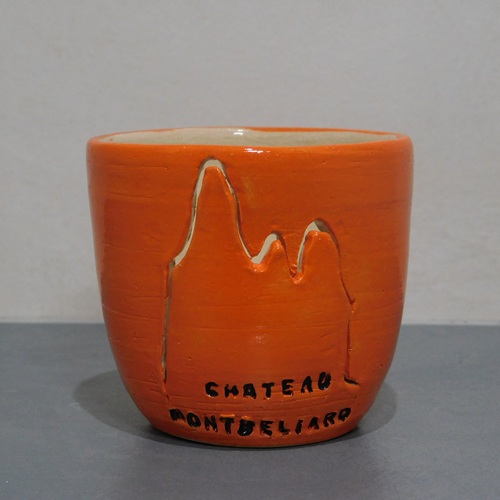 Photophore en céramique, local et emblématique de Franche-Comté. Poterie bellecomtelle création artisanale de Haute-Saône