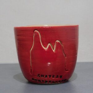 Photophore en céramique, local et emblématique de Franche-Comté. Poterie bellecomtelle création artisanale de Haute-Saône
