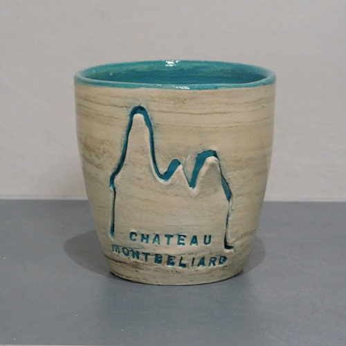 Photophore en céramique, local et emblématique de Franche-Comté. Poterie bellecomtelle création artisanale de Haute-Saône