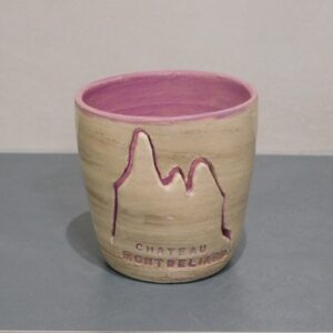 Photophore en céramique, local et emblématique de Franche-Comté. Poterie bellecomtelle création artisanale de Haute-Saône