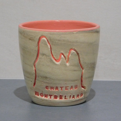 Photophore en céramique, local et emblématique de Franche-Comté. Poterie bellecomtelle création artisanale de Haute-Saône