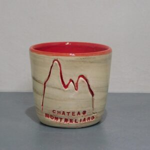 Photophore en céramique, local et emblématique de Franche-Comté. Poterie bellecomtelle création artisanale de Haute-Saône