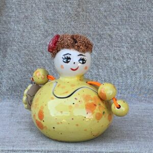 Boîte décorative en céramique artisanale Les Amies, création faite main Bellecomtelle