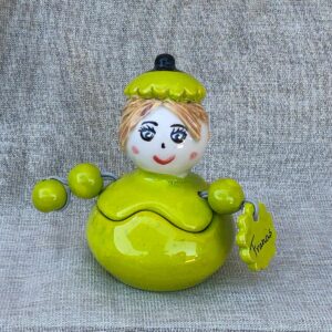 Boîte décorative en céramique artisanale Les Amies, création faite main Bellecomtelle
