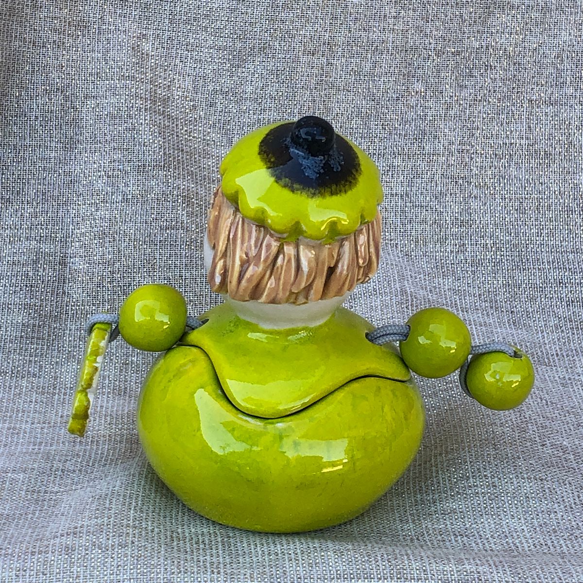 Boîte décorative en céramique artisanale Les Amies, création faite main Bellecomtelle